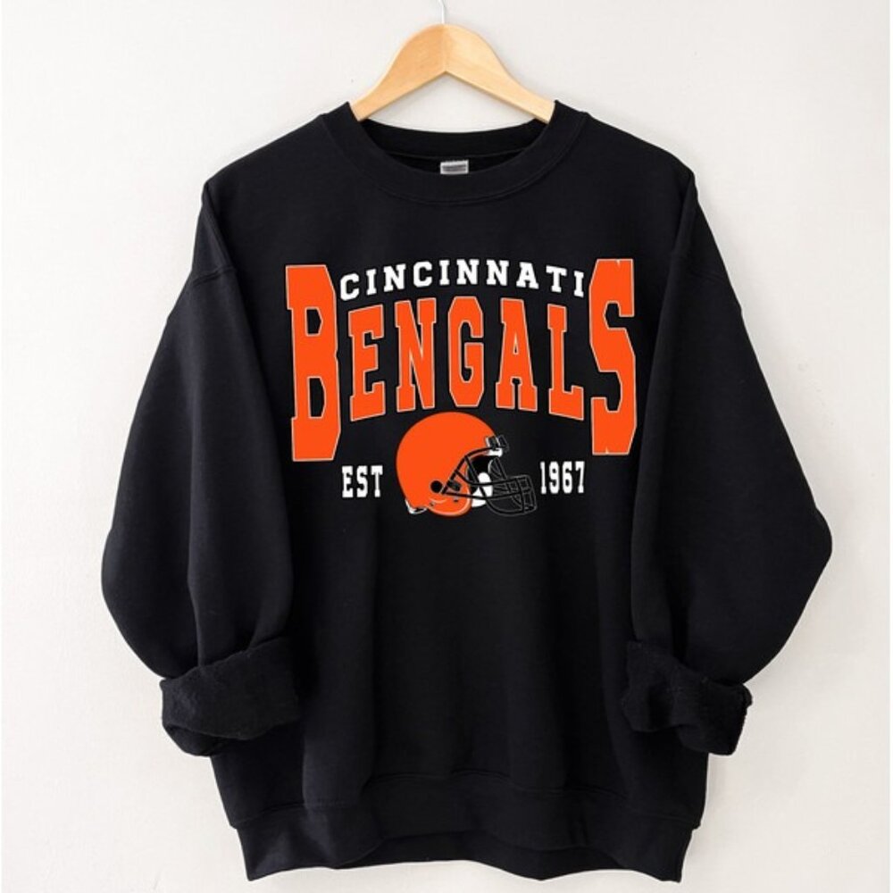 Cincinnati Bengals NFL Football Team Logo Sweatshirt Unisex Fan Apparel 159